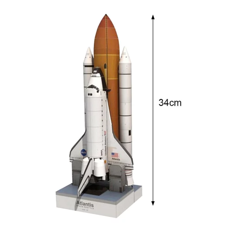 3D Space Suttle Սփեյս Շաթլի 3D թղթե մոդել